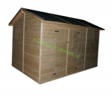 Zahradní dřevěný domek CALPE (19mm),  rozměr 3,3 x 3,9m, v.2,3m