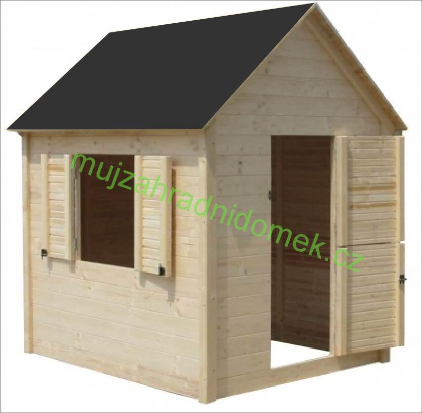 Dětský dřevěný zahradní domek NIKO 1,4m x 1,4m