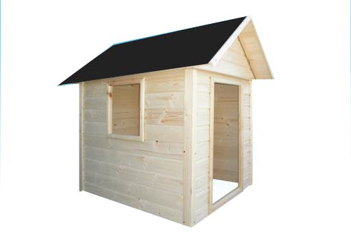 Dětský dřevěný zahradní domek ALEX  1,4m x 1,4m