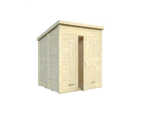Zahradní dřevěný domek 2,6 x 2,6 m, 19mm, rovná / pultová střecha