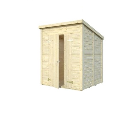 Zahradní dřevěný domek 2,2 x 2,2 m, 16mm, rovná / pultová střecha