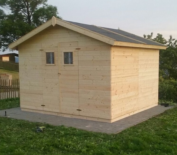 Zahradní dřevěný domek 2,7x2,7m, (12mm) s okny, MURCIA