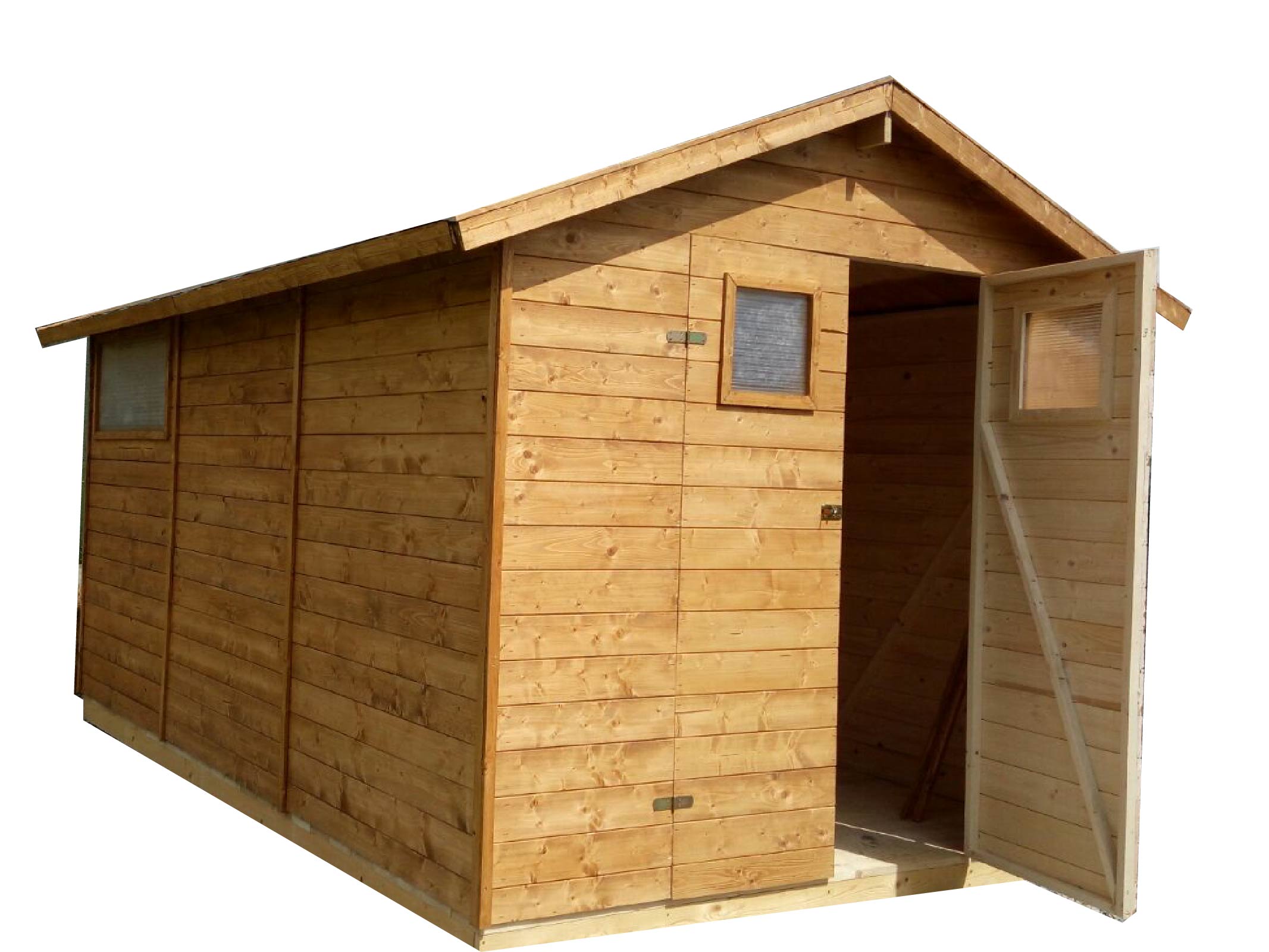 Zahradní dřevěný domek 2,7x3,9m, (16mm) s okny, SEVILLA, na nářadí