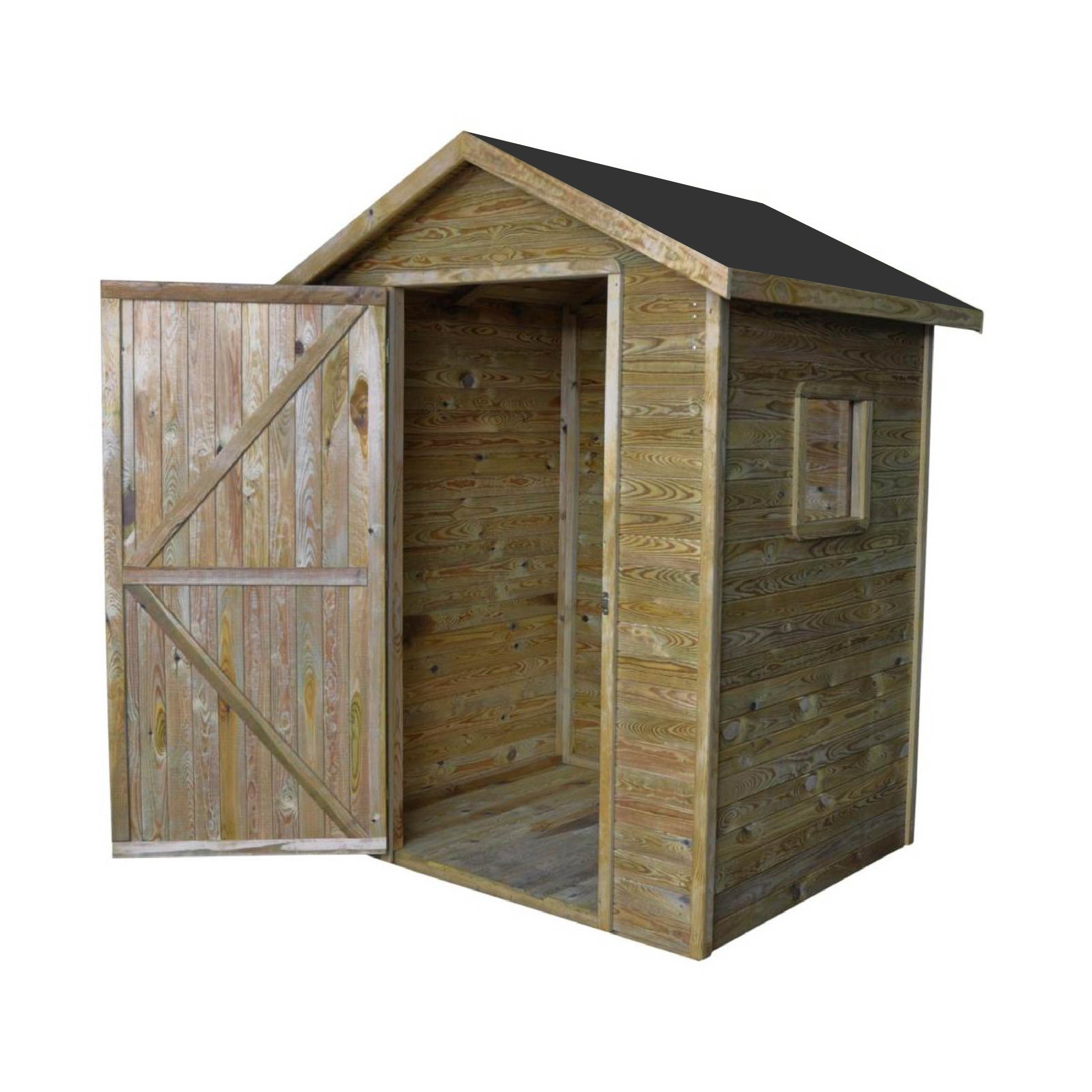 Zahradní dřevěný domek 1,5x1,5m, (16mm), s oknem, ZAMORA